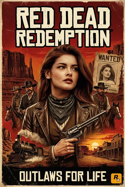 Red Dead Redemption Poster (Face Consistent)