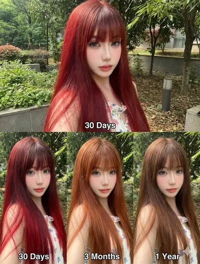 Simulate Hair Color Fading Over Time