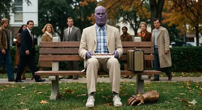 Forrest Gump Bench — Thanos