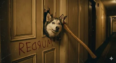 The Shining — Husky Through Door