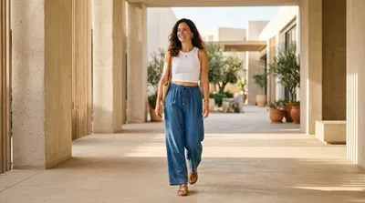 Fashion Model in Architectural Space