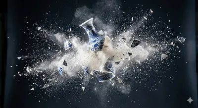 Ceramic Vase Shattering