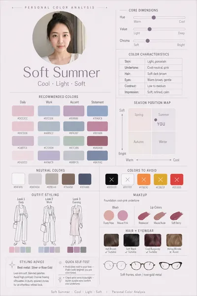 Personal Color Analysis Card
