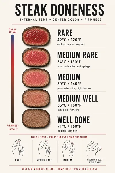 Steak Doneness Infographic
